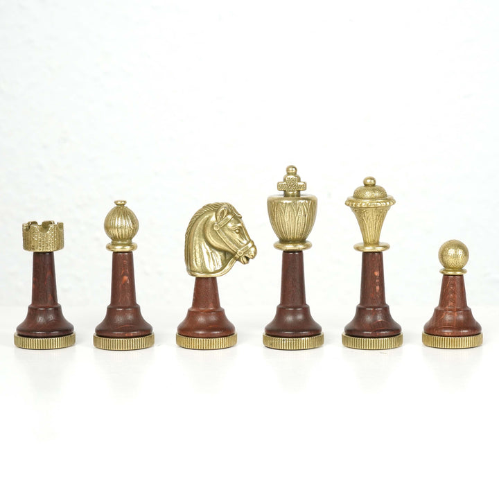 Juego de Ajedrez Clásico en Metal de Italfama con Tablero de Madera Premium Queen’s Gambit