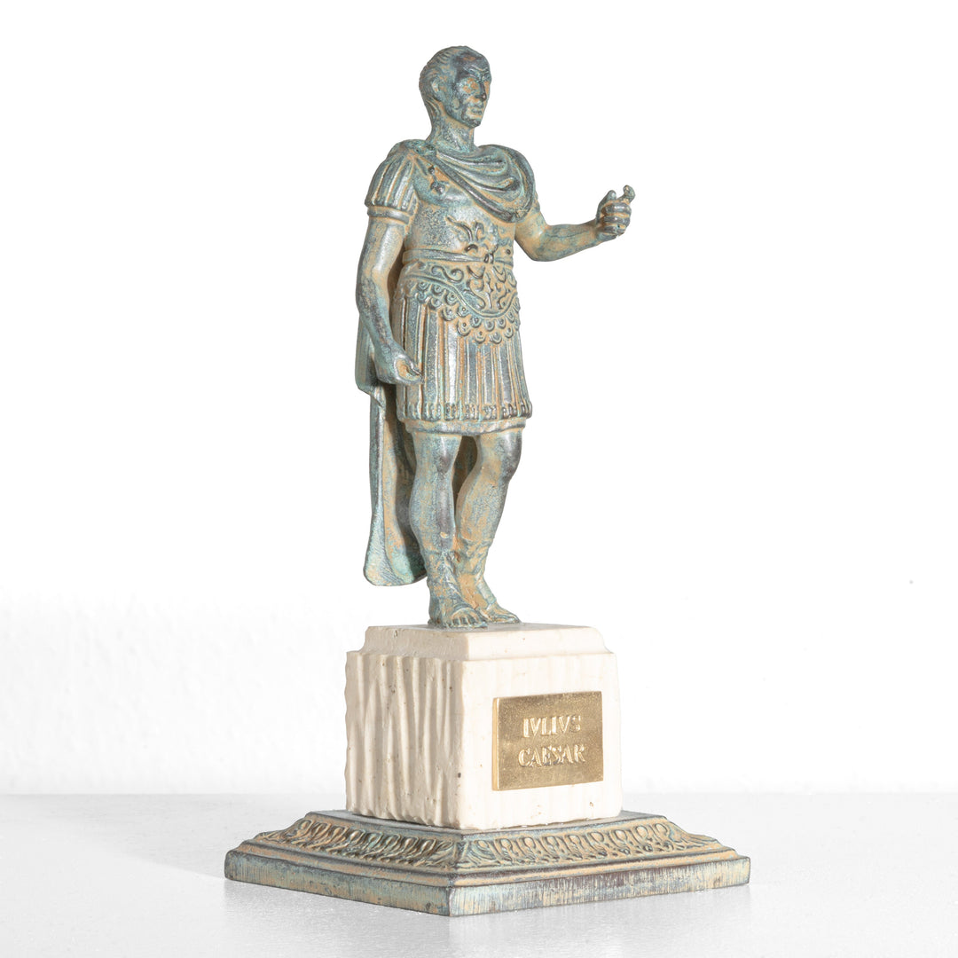 Estatua de Julio César con peana (Escultura de bronce)