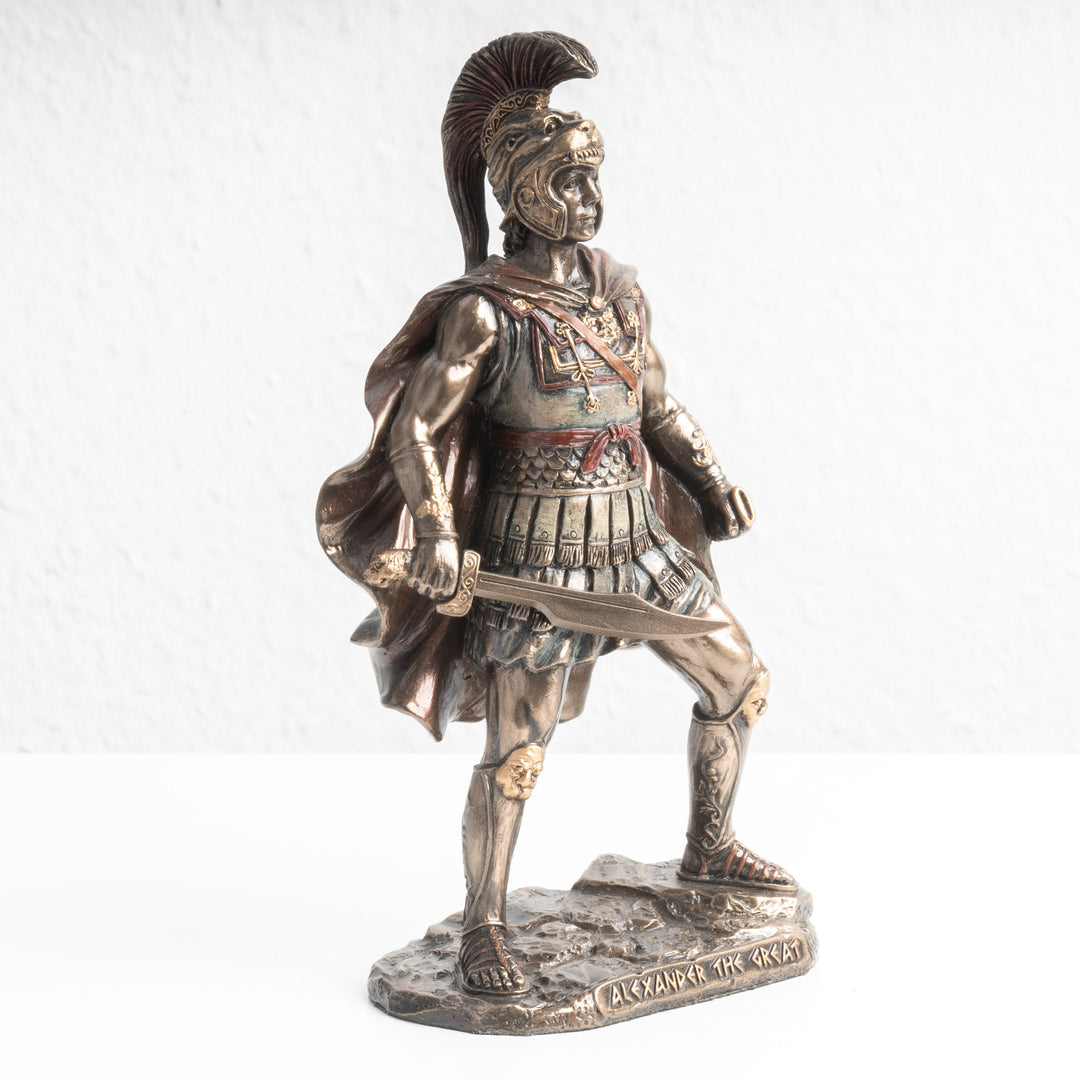 Estatua de Alejandro Magno – Comandante Militar Invicto (Escultura en Bronce Fundido en Frío)