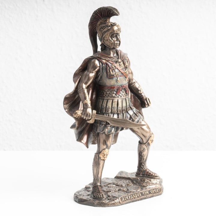 Estatua de Alejandro Magno – Comandante Militar Invicto (Escultura en Bronce Fundido en Frío)