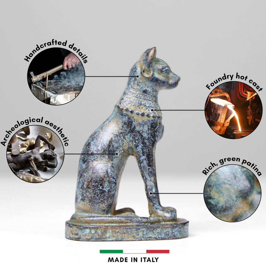 Estatua de gato egipcio de la diosa Bastet (pequeña)