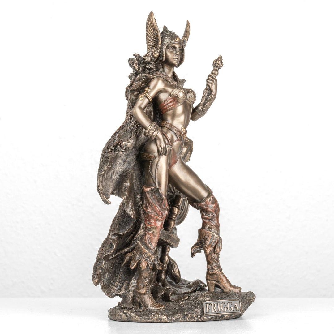 Estatua de Frigg — Diosa nórdica del matrimonio (Bronce fundido en frío)