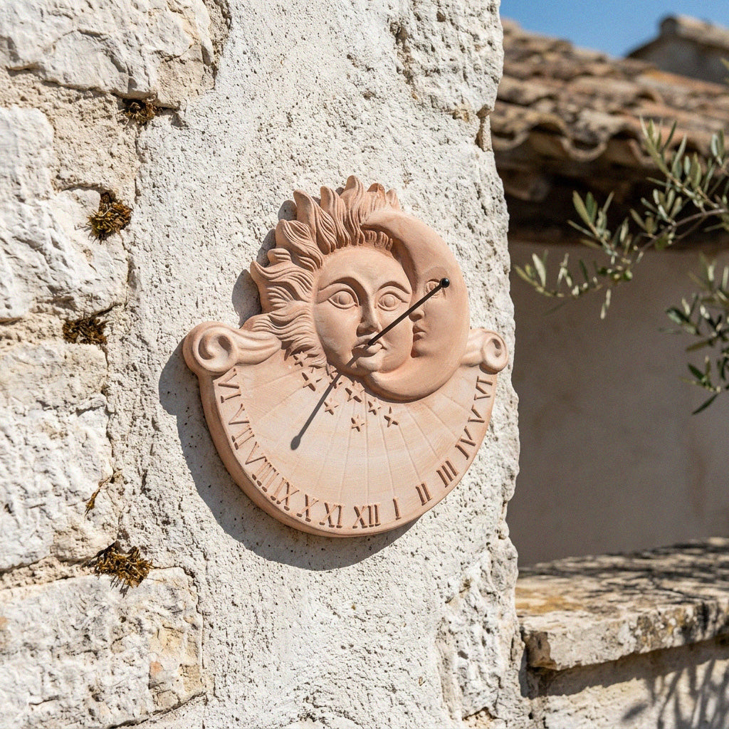 Reloj de sol italiano de terracota