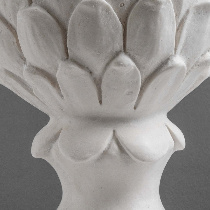 Esculturas de alcachofa grandes para jardín (Par de adornos finial)