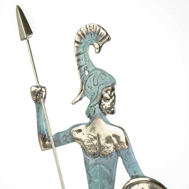 Estatua de Leónidas guerrero griego (Escultura de latón)