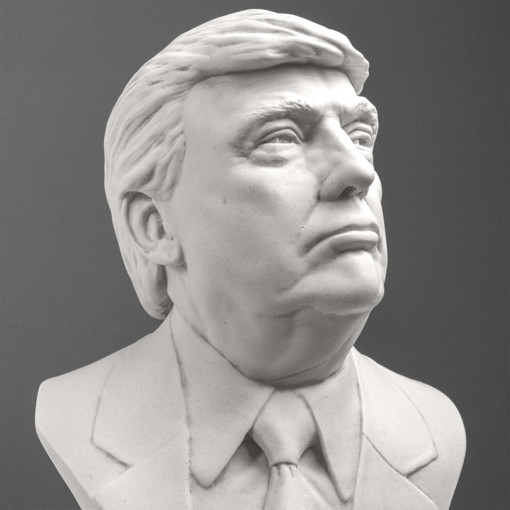 Escultura de busto de Donald Trump – 45.º presidente de los EE. UU.