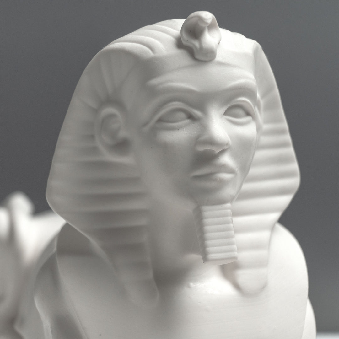 Escultura de la Esfinge Egipcia – Estatua de Giza en Blanco