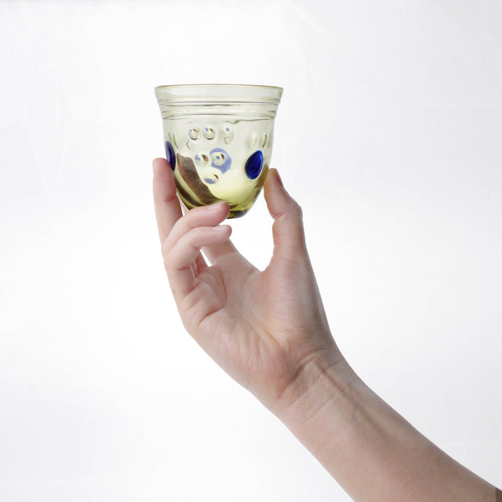 Copa de Vino Romana con Relieves de Uvas en Pareja