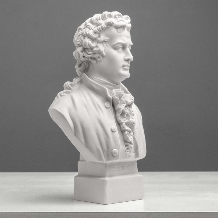 Escultura de busto de Goethe – Poeta alemán en estilo neoclásico