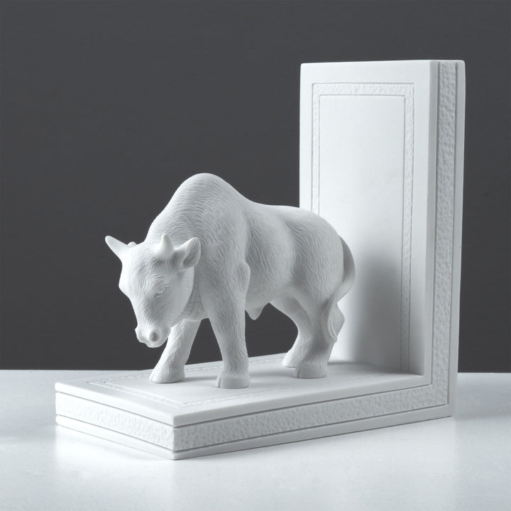 Sujetalibros Toro y Oso — Símbolos de Fuerza y Equilibrio