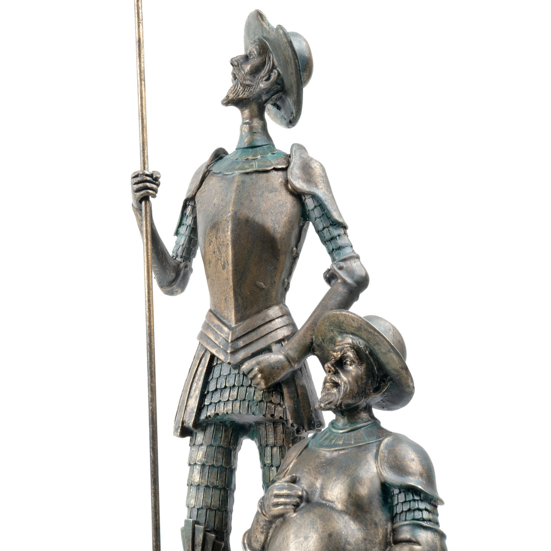 Don Quijote de la Mancha y Sancho Panza Estatua (Escultura con Acabado en Bronce)