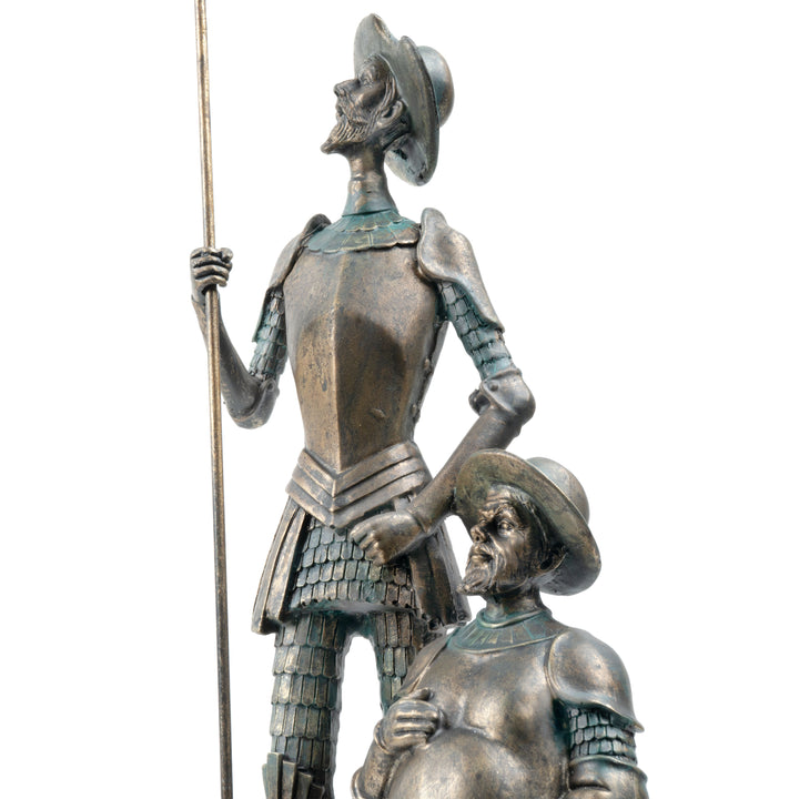 Don Quijote de la Mancha y Sancho Panza Estatua (Escultura con Acabado en Bronce)
