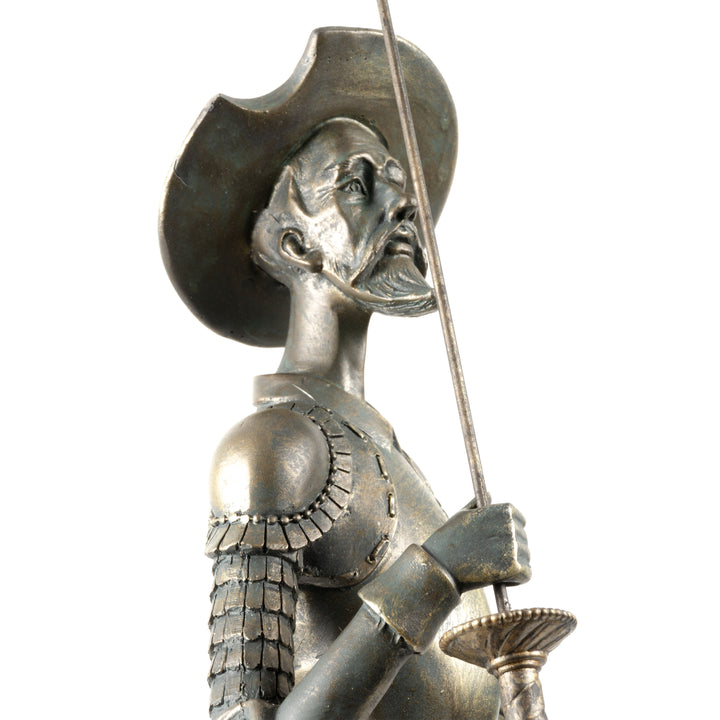 Don Quijote de la Mancha Estatua (Escultura Decorativa con Acabado en Bronce)