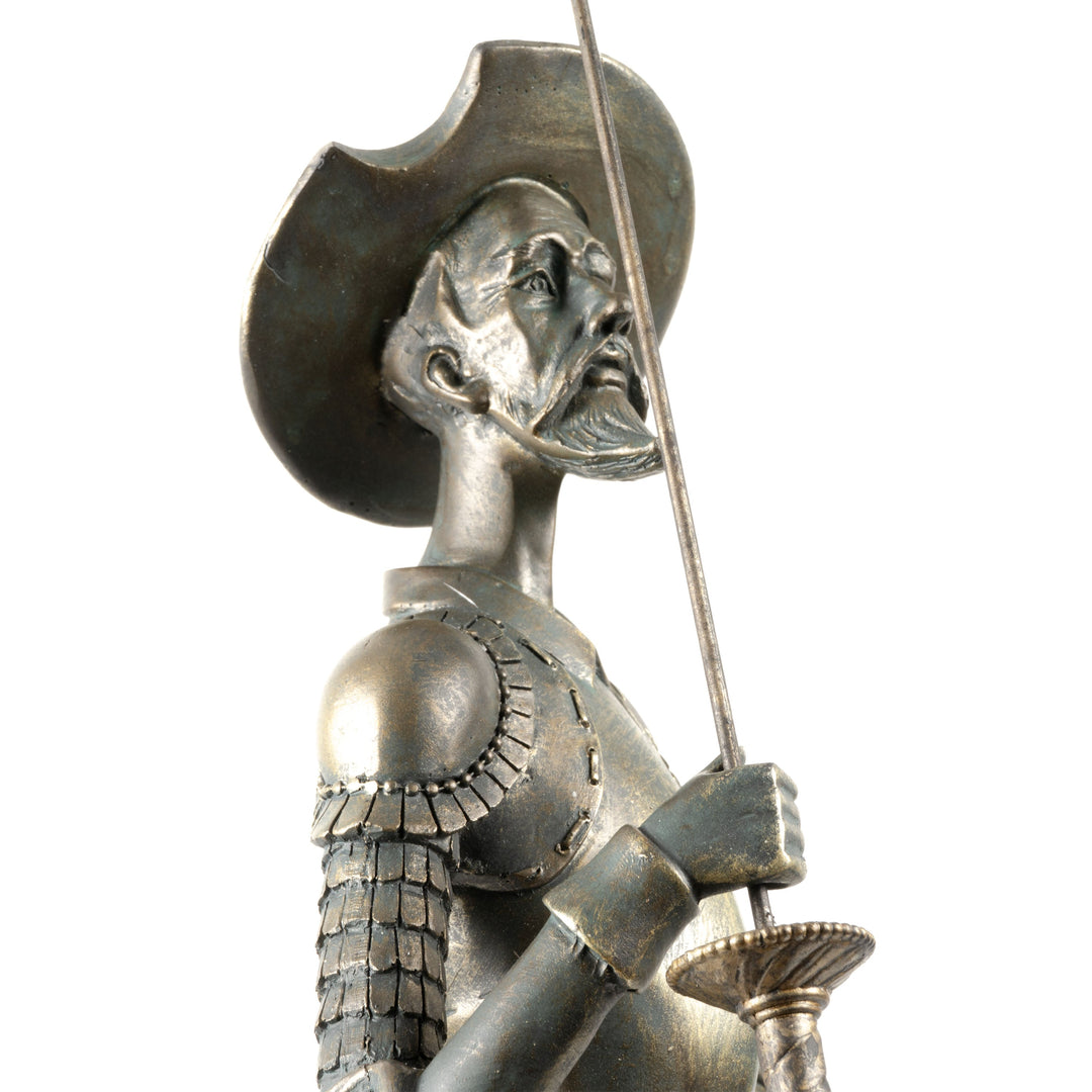 Don Quijote de la Mancha Estatua (Escultura Decorativa con Acabado en Bronce)