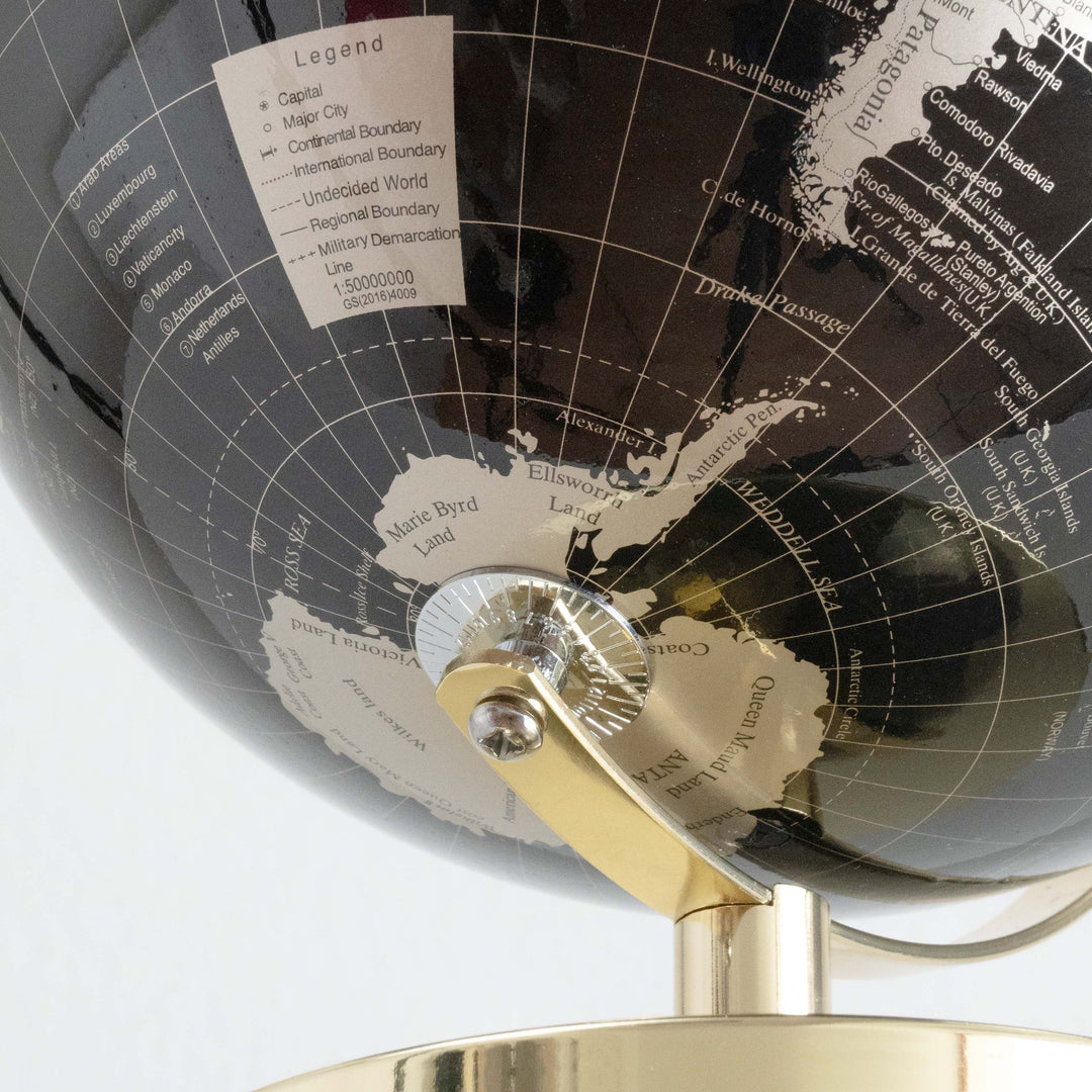 Globo de Oro y Negro (Decoración Moderna)