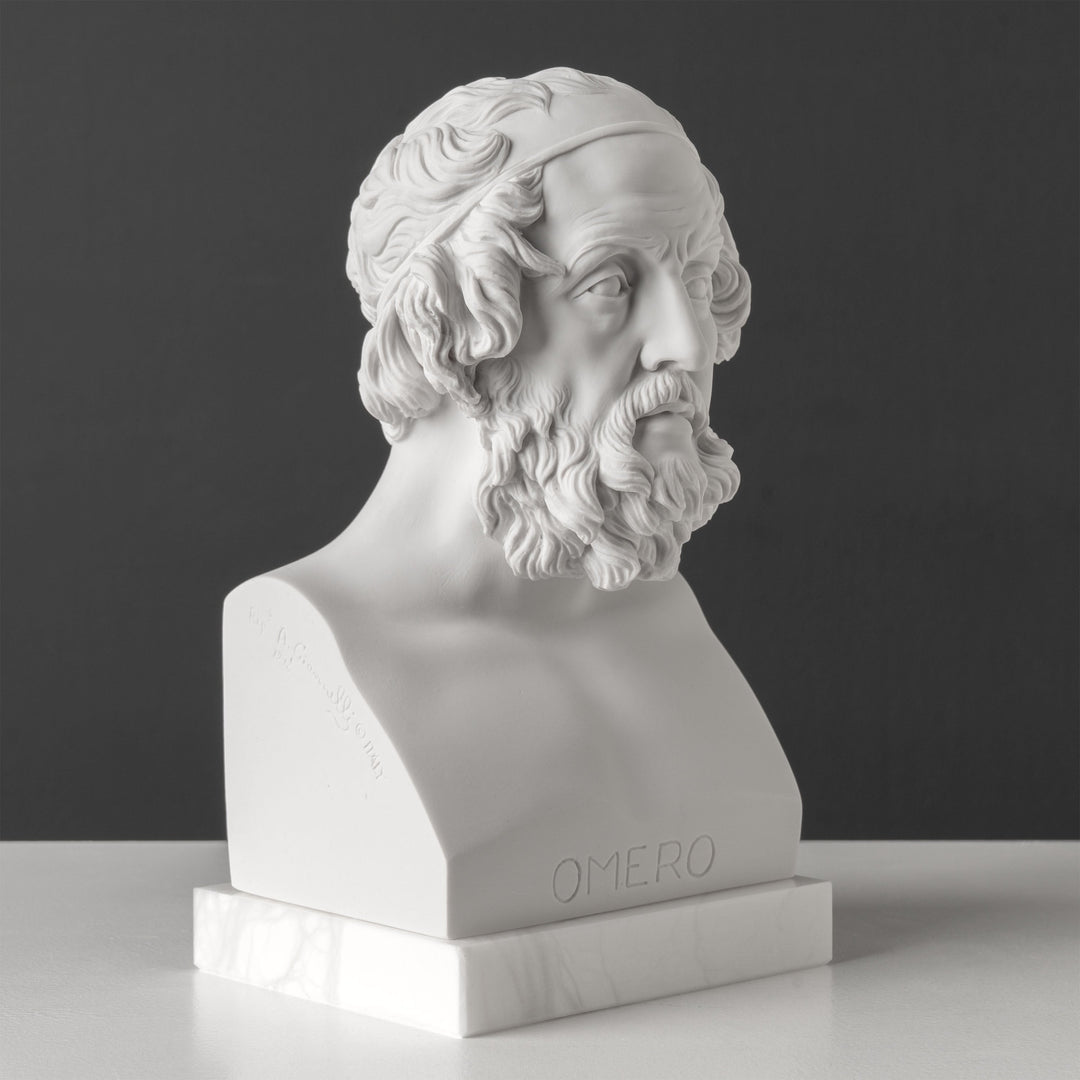 Busto de Homero — Padre de la épica y la mitología griegas