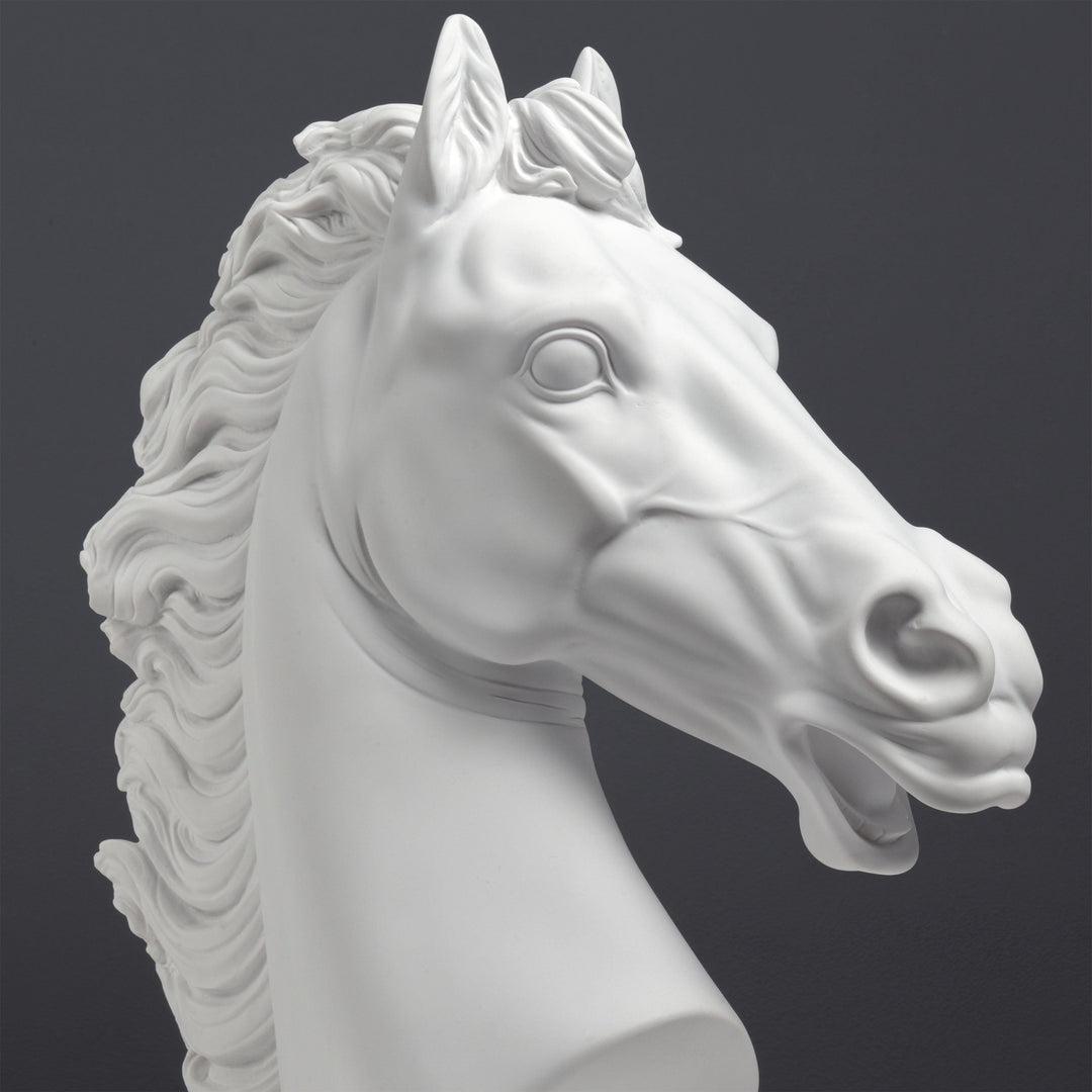 Escultura de Cabeza de Caballo Noble (Grande)