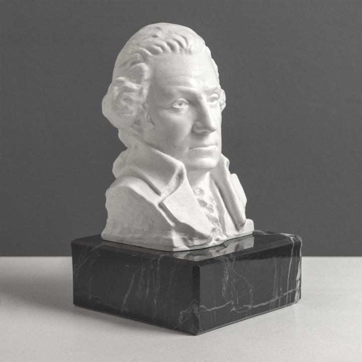 Busto de Washington con base de mármol negro