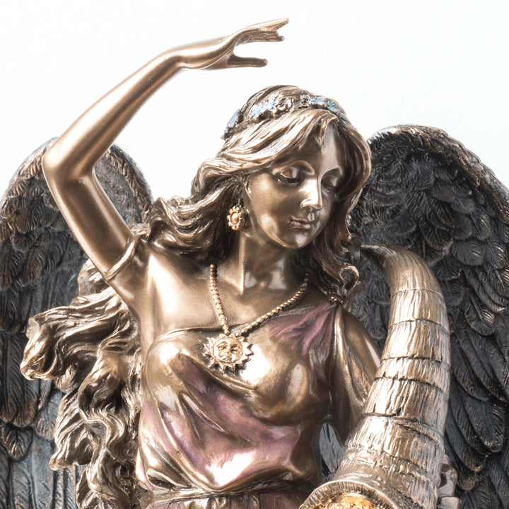 Estatua de Fortuna Alada con Cuerno de la Abundancia (Escultura de bronce frío)