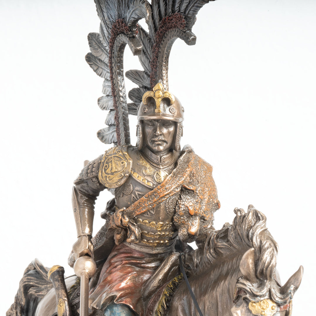 Estatua del Húsar Alado – Caballería de Élite Polaca (Escultura en Bronce Fundido en Frío)