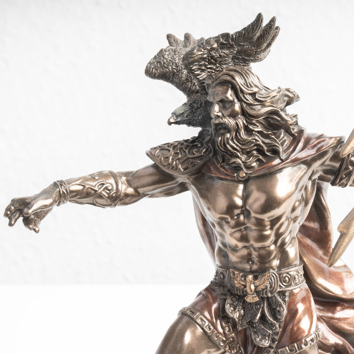 Estatua del Dios Griego Zeus – Rey del Olimpo (Escultura en Bronce Fundido en Frío)