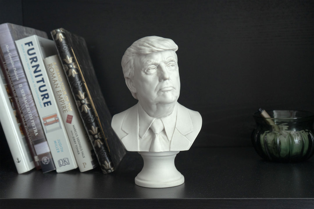 Escultura de busto de Donald Trump – 45.º presidente de los EE. UU.