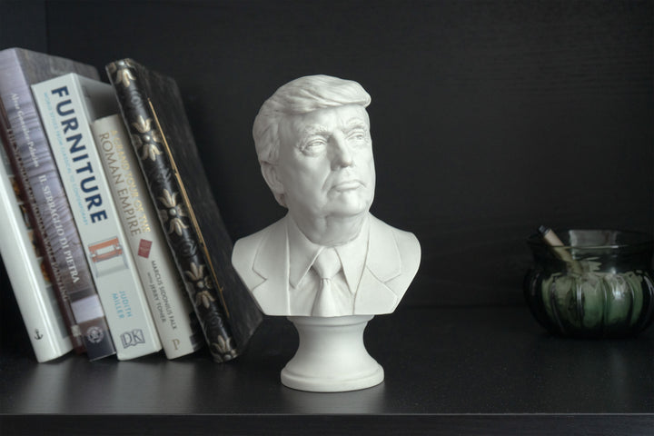 Escultura de busto de Donald Trump – 45.º presidente de los EE. UU.