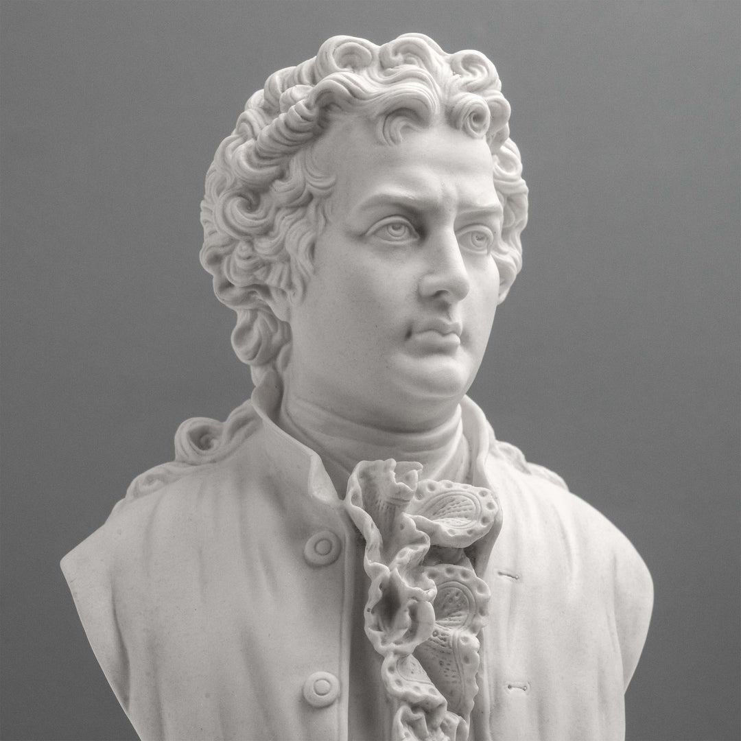Escultura de busto de Goethe – Poeta alemán en estilo neoclásico