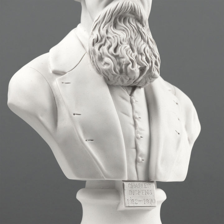 Escultura de busto de Charles Dickens – Estatua del escritor inglés