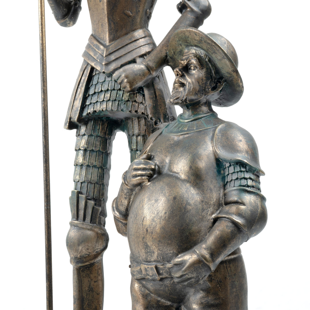 Don Quijote de la Mancha y Sancho Panza Estatua (Escultura con Acabado en Bronce)