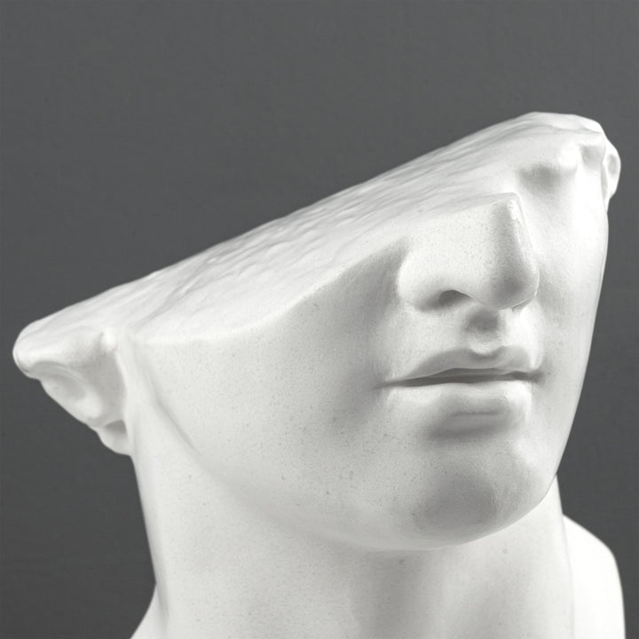 Escultura Fragmento del Busto de Apolo – Inspirada en la Cabeza Colosal de un Joven