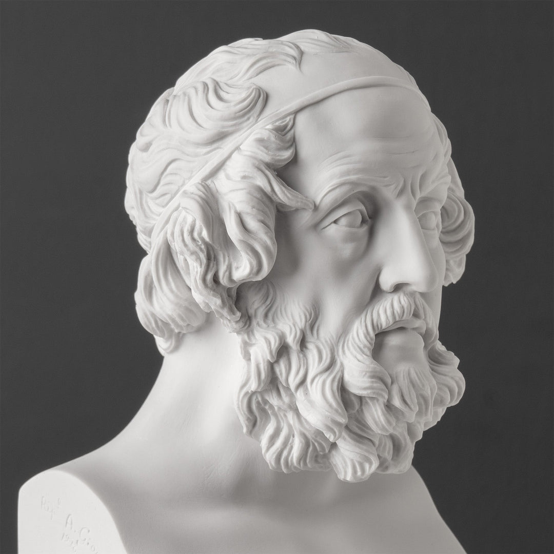 Busto de Homero — Padre de la épica y la mitología griegas