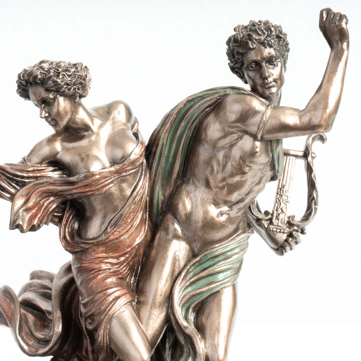 Estatua de Orfeo y Eurídice – Huyendo del Inframundo (Escultura en Bronce Fundido en Frío)