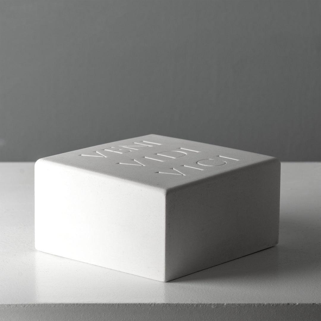 Sujetalibros Veni Vidi Vici – Escultura De Inscripción Romana