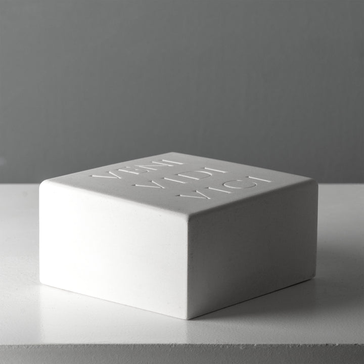 Sujetalibros Veni Vidi Vici – Escultura De Inscripción Romana