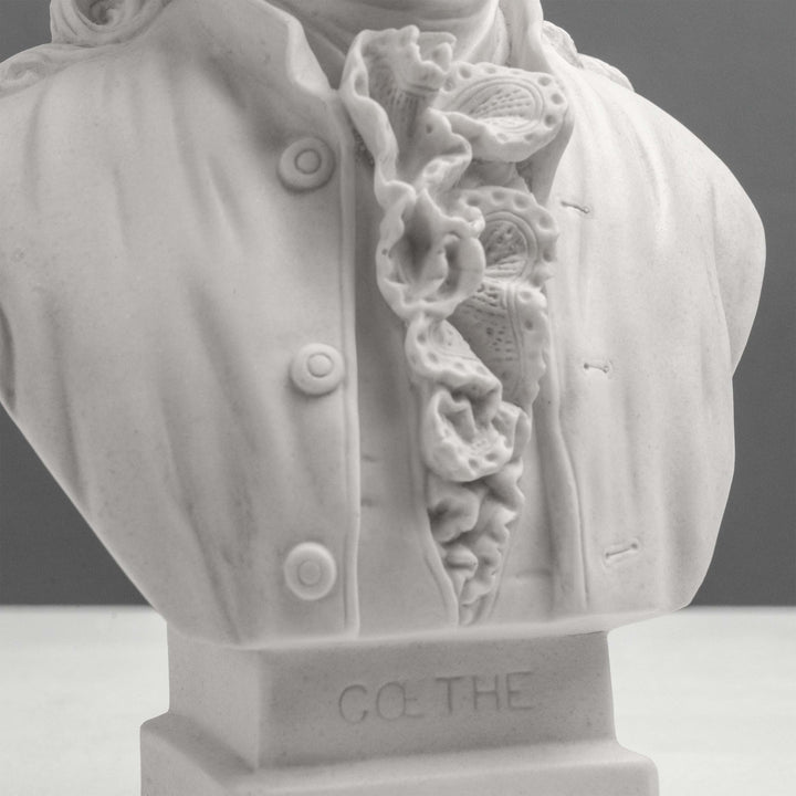 Escultura de busto de Goethe – Poeta alemán en estilo neoclásico