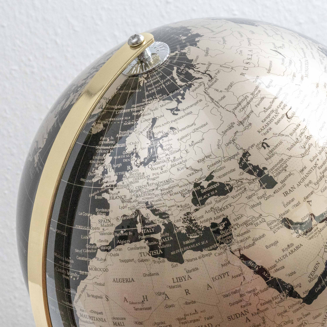 Globo de Oro y Negro (Decoración Moderna)