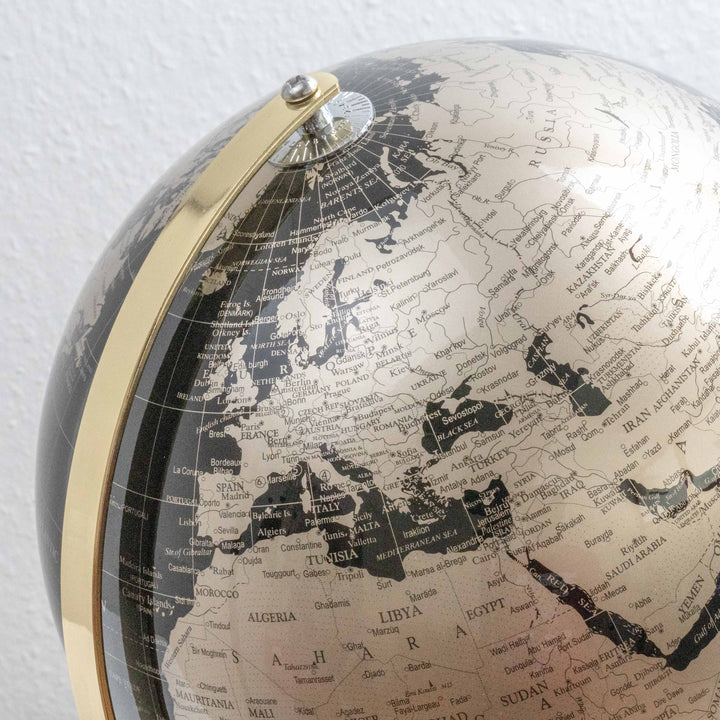 Globo de Oro y Negro (Decoración Moderna)