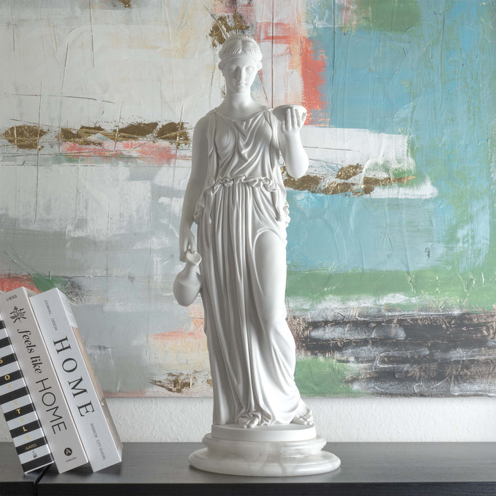 Escultura de Hebe — Diosa de la Juventud (Modelo Neoclásico según Thorvaldsen)