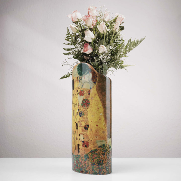 Jarrón de Cerámica "El Beso de Klimt"