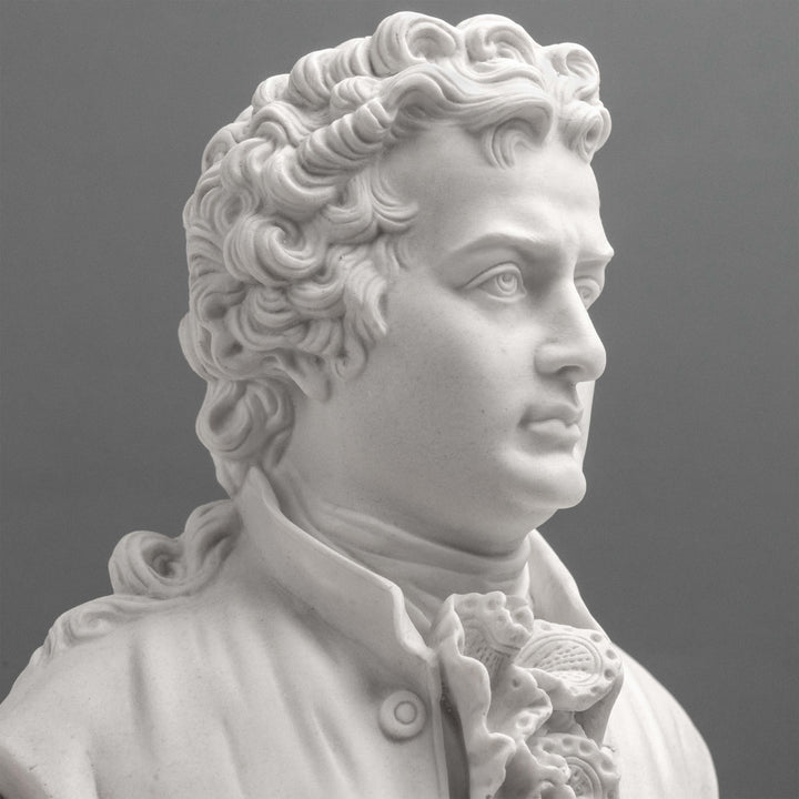 Escultura de busto de Goethe – Poeta alemán en estilo neoclásico