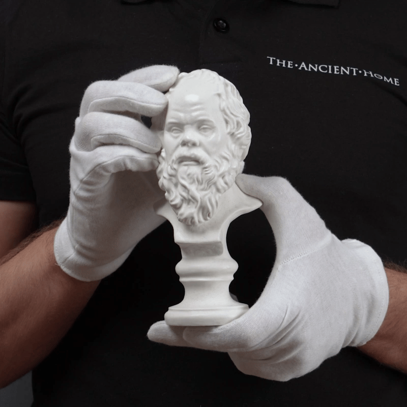 Busto de Sócrates - escultura de filósofo