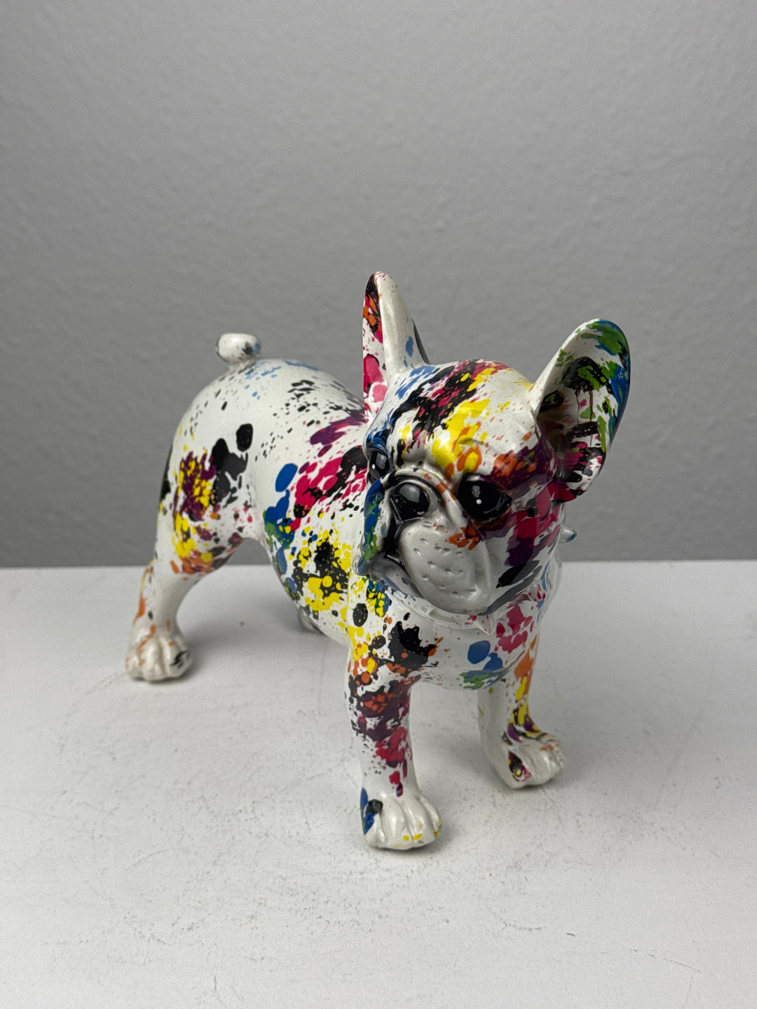 Bulldog Francés Pop Art (Arte Moderno con Salpicaduras)