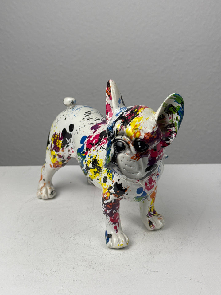 Bulldog Francés Pop Art (Arte Moderno con Salpicaduras)