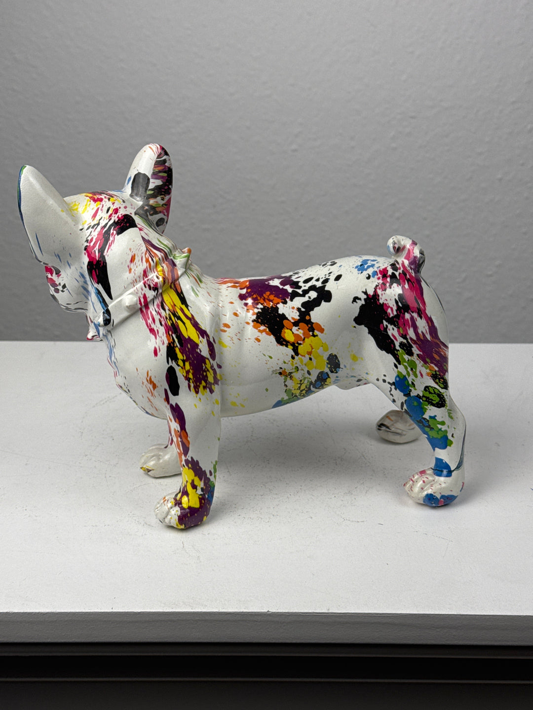 Bulldog Francés Pop Art (Arte Moderno con Salpicaduras)