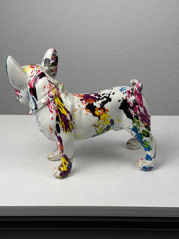 Bulldog Francés Pop Art (Arte Moderno con Salpicaduras)