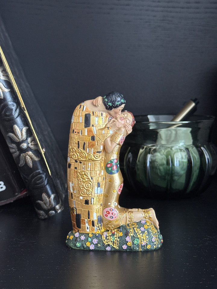 Escultura Amor – El Beso de Klimt (Pequeña, Estatua de Enamorados)