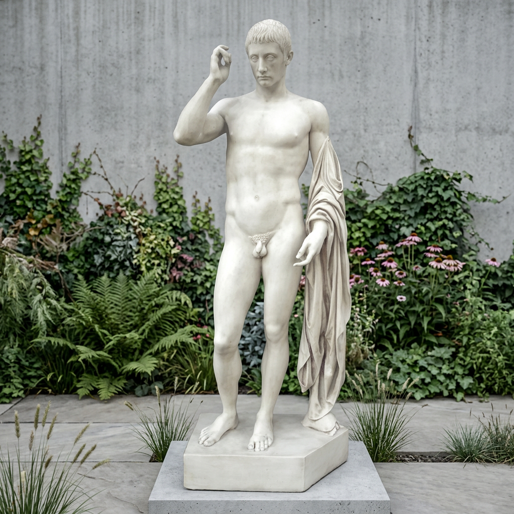 Estatua de Patricio Romano - Escultura de jardín a tamaño real (grande)