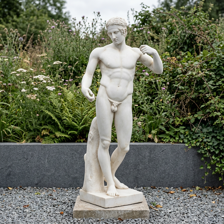 Estatua de Atleta Griego - Escultura de jardín a tamaño real (grande)