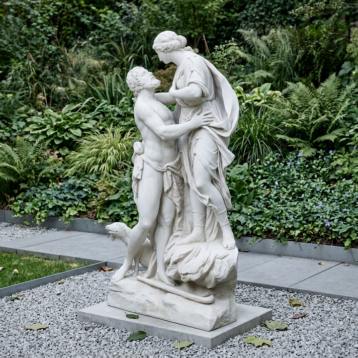 Estatua de los Enamorados - Escultura de jardín a tamaño real (grande)
